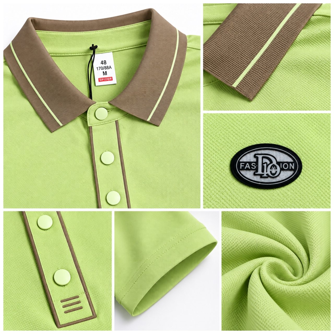 Lime Green Classic Polo Shirt - view 4